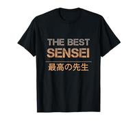 THE BEST SENSEI TEACHER Martial Art Karate Japanese Text T-Shirt