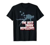 The Best Shark Repellent - Diver Farting Bubbles T-Shirt