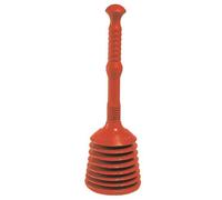 The Best Shower Plunger - Clears Slow Drains, Sink Blockages and Unblocks Bathtubs (Master Plunger) Sink and Waste Pipe Unblocker 160mm red