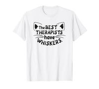 The Best Therapists Have Whiskers Cat Humor T-Shirt