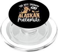The Best Therapy Is A Alaskan Malamute PopSockets PopGrip for MagSafe