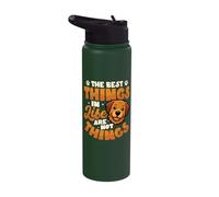 The Best Things in Life are Not Things Golden Retriever Stainless Steel Insulated Water Bottle