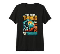 The Best Things in Life are Not Things Mountain Hiking Quote Premium T-Shirt