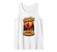 The Best Things in Life are Not Things Mountain Hiking Quote Tank Top