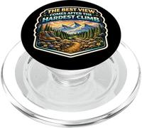 The Best View Comes After The Hardest Climb Mountain Climber PopSockets PopGrip for MagSafe