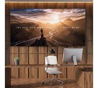 The Best View Comes From The Hardest Climb Inspirational Canvas Art Poster Motivational Canvas Print Wall Painting Room Decor 50X70Cm No Frame