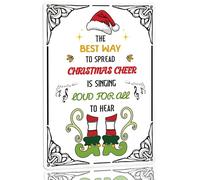 The Best Way To Spread Christmas Cheer Is Singing Loud For All To Hear Metal Tin Sign Retro Christmas Decor for Front Door Vintage Art Coffee Bar Signs 8x12 Inch