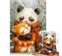 The Bestfriend Panda Cat Puzzles for Adults 1000 Pieces Brain Challenge Toy Calm Mind Clear Cut Art Collection Piece (50x75cm)