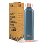 The Better Home 100% Pure Copper Water Bottle 1 Litre | Rust Proof Copper Bottle | BPA Free Water Bottle | Anti Oxidant Properties of Copper (Teal)