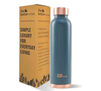 The Better Home 100% Pure Copper Water Bottle 1 Litre | Rust Proof Copper Bottle | BPA Free Water Bottle | Anti Oxidant Properties of Copper (Teal)