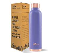 The Better Home 1000 Copper Water Bottle (900ml) | 100% Pure Copper Bottle | BPA Free & Non Toxic Water Bottle with Anti Oxidant Properties of Copper | Purple (Pack of 1)