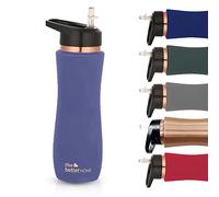 The Better Home Copper Sipper Water Bottle for Adults | 100% Pure Copper Bottle with Sipper | Copper Bottle for Home | Purple (Pack of 1)