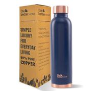 The Better Home Copper Water Bottle 1 Litre | 100% Pure Copper Bottle | BPA Free Water Bottle with Anti Oxidant Properties of Copper (Blue)