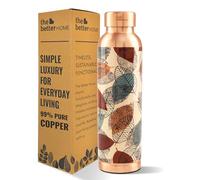 The Better Home Copper Water Bottle 950ml | Detox Water Bottle- Immunity Enhancing | Copper Bottle For Office/Home/Gym | Eco Friendly And Leakproof | Non-Toxic And BPA Free (Foliage)