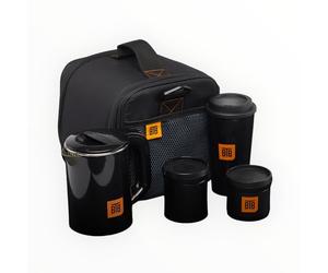 The Better Tea Break - Portable Tea & Coffee Making Kit - Small Travel/Camping Kettle, Inc cup, storage cannisters and easy travel carry bag