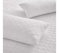 The Bettersleep Company Brand Waterproof Quilted Microfibre Pillow Protector Pair (2 per pack) 48cm x 74cms (19"x29") standard UK size - Hotel Quality Anti Dustmite, Waterproof, Absorbent, Breathable & Fully Fitted