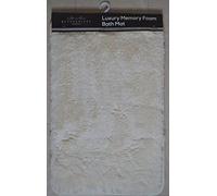 The Bettersleep Company Luxury Memory Foam Bath Mat - Large size, deep plush absorbent pile, super soft with anti-slip reverse (Cream)