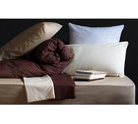 The Bettersleep Company Shaped Caravan Duvet Cover & Pillowcase Set Luxury 200tc Percale Cotton Blend (Cream, Cut Off Duvet Cover Set)
