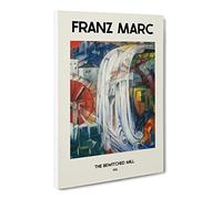 The Bewitched Mill By Franz Marc Canvas Print | Gallery Wrapped 30mm Frame Wall Art | 30x20 inches | Ready to Hang | Classic Picture | Living Room Bedroom Lounge Office