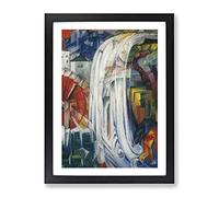 The Bewitched Mill By Franz Marc Classic Painting Framed Print | A3 Black Framed Wall Art | Ready to Hang | Classic Historical Picture | Living Room Bedroom Lounge Office
