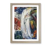 The Bewitched Mill By Franz Marc Classic Painting Framed Print | A3 Oak Framed Wall Art | Ready to Hang | Classic Historical Picture | Living Room Bedroom Lounge Office