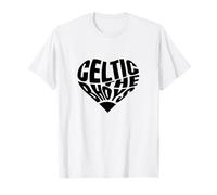 The Bhoys Heart - Celtic Fan Typography Design T-Shirt