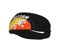 The Bhutan Flag and Freedom Headbands Men Women Non Slip Wicking Sports Sweatband for Gym Basketball Yoga Hairbands