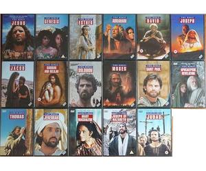 THE BIBLE 1-17 COMPLETE COLLECTION / JESUS david ABRAHAM esther JEREMIAH genesis THOMAS judas JASEPH solomon MOSES jacob APOCALYPSIS REVELATION mary magdalene =17x DVD UK SET