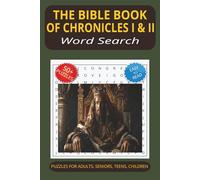 The Bible Book of Chronicles I & II Word Search Puzzle Book: Word Searches with Easy to Read Print about The Bible Book of Chronicles I & II Word ... & More | 6x9 inches, 110 pages | 50+ Puzzles