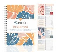The Bible in a Year: 52-Week Bible Study Journal for Women, Spiral-Bound Daily Scripture Reading Planner, Yearlong Devotional Notebook for Prayer, Reflection & Spiritual Growth