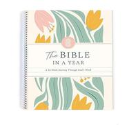 The Bible In A Year: A 52-Week Bible Study for Women Spiral, A Daily Bibles Study Workbook, Christian Bible Studying Appointment Books & Planners, Women Study Journal for Guided Reading Plan