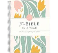 The Bible in A Year: A 52-Week Study Through Gods Word, Spiral Bible with Note Taking Space, 52-Week Women's Bibles Study Plan (1pc)