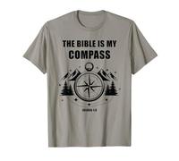The Bible is My Compass - Joshua 1:8 Christian Faith Camping T-Shirt