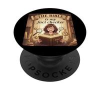 The Bible is My Fact Checker Christian PopSockets Adhesive PopGrip