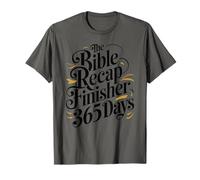 The Bible Recap Finisher 365 Days Funny Humour Quote T-Shirt