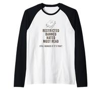 The Bible: Restricted, Banned, Hated, Most Read Raglan Baseball Tee
