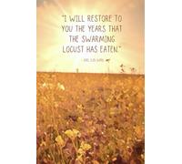 The Bible Verse Collection - Joel 2:25 (WEB) - Lined Notebook Ruled Notebook Journal Diaries - Christian Gift for Men Women Teen Children - 6x9'' 120 pages.