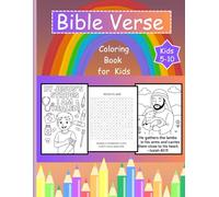 The Bible Verse Coloring Book For Kids: 40 Scripture Coloring Pages + 5 Bible Crosswords for Kids | Ages 5-10 | Christian Activities