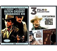 The Big 4 Outlaw Josey Wales Clint Eastwood & Butch Cassidy and the Sundance Kid / Pale Rider / Unforgiven DVD Western