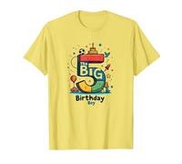 The Big 5 Birthday Boy Milestone Celebration T-Shirt, Men, Lemon, 3XL