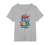 The Big 5 Birthday Boy Milestone Celebration T-Shirt, Women's Plus, Heather Grey, 3X