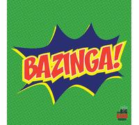 The Big Bang Theory "Bazinga Icon Canvas Print, Multi-Colour, 40 x 40 cm