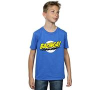 The Big Bang Theory Boys Sheldon Bazinga T-Shirt Royal Blue 9-11 Years