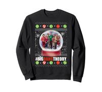 The Big Bang Theory Boy's Snow Globe Christmas Sweatshirt in Black | Size: 7-8 Years The Big Bang Theory Black 7-8 Years