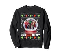 The Big Bang Theory Boy's Snow Globe Christmas Sweatshirt in Black | Size: 9 Years The Big Bang Theory Black 9 Years