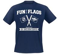 The Big Bang Theory Fun with Flags T-Shirt Navy M