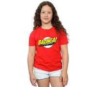 The Big Bang Theory Girls Sheldon Bazinga T-Shirt Red 9-11 Years