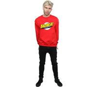 The Big Bang Theory Men's Bazinga Cotton Sweatshirt in Red | Size: Small The Big Bang Theory Red S