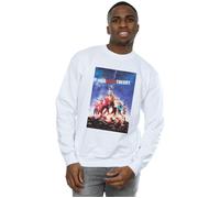 The Big Bang Theory Men's Character Poster Sweatshirt in White | Size: 4XL The Big Bang Theory White 4XL