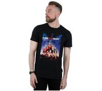 The Big Bang Theory Men's Character Poster T-Shirt in Black | Size: 4XL The Big Bang Theory Black 4XL